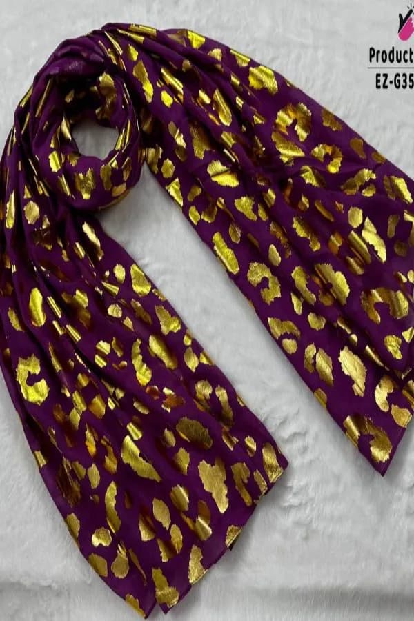 Supper Exclusive Foil Print Hijab