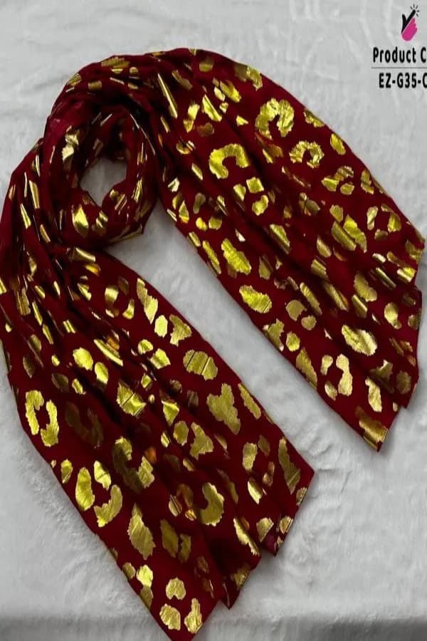 Supper Exclusive Foil Print Hijab