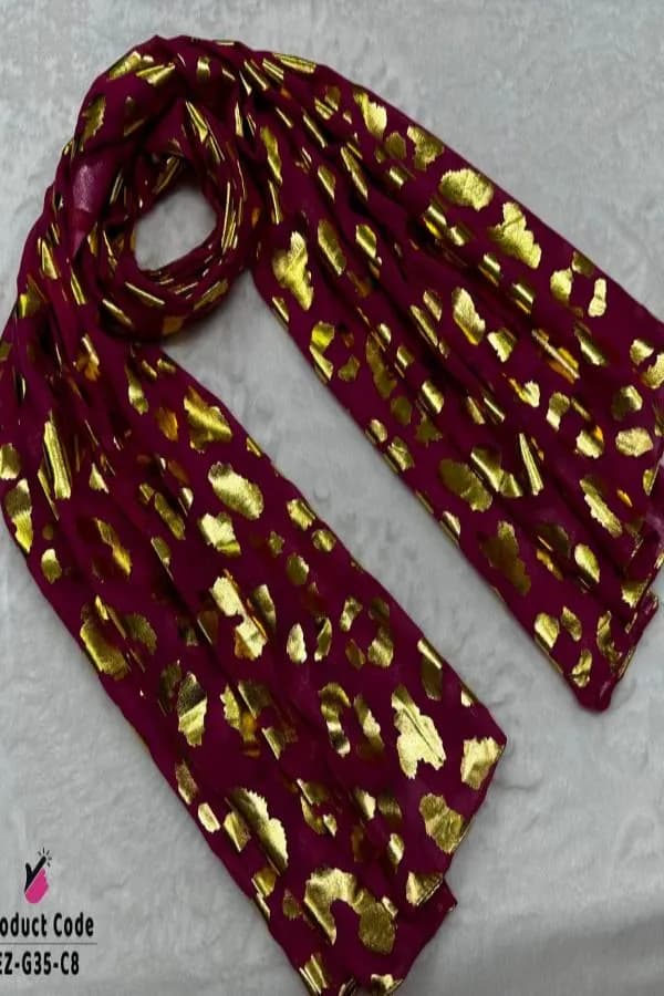Supper Exclusive Foil Print Hijab