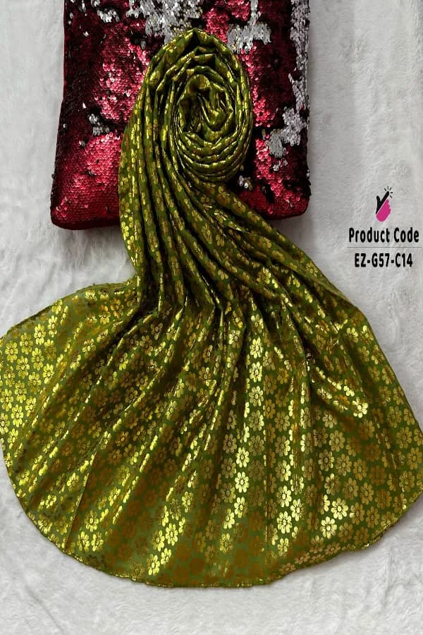 Super Gorgeous Floral Foil Work Hijab