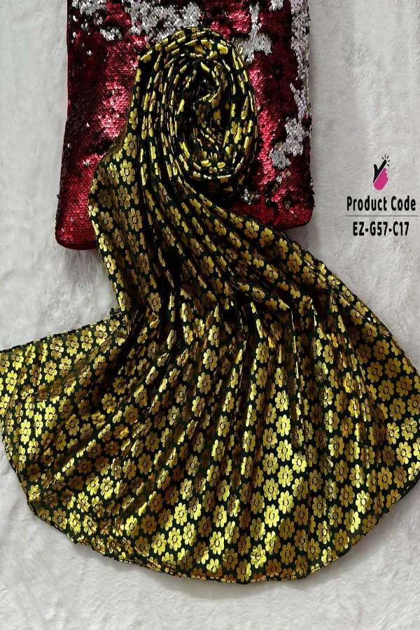 Super Gorgeous Floral Foil Work Hijab