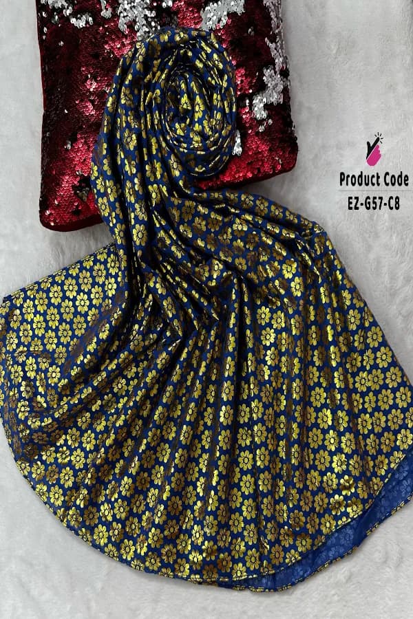 Super Gorgeous Floral Foil Work Hijab