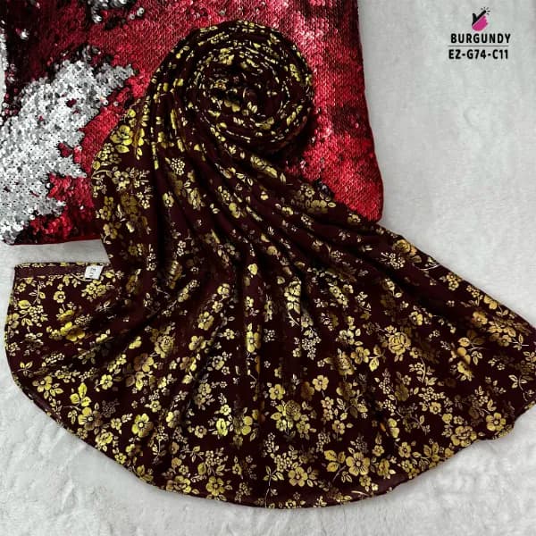 Foil Print Hijab