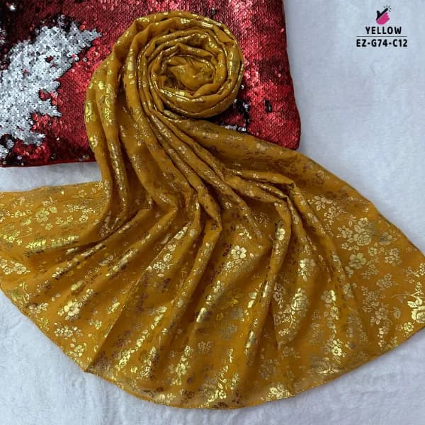 Foil Print Hijab