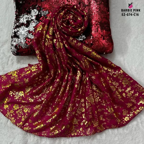 Foil Print Hijab