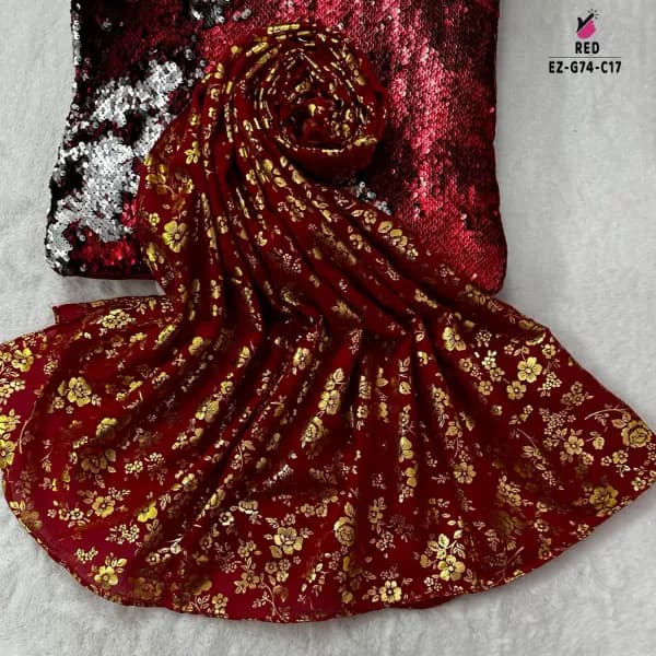 Foil Print Hijab