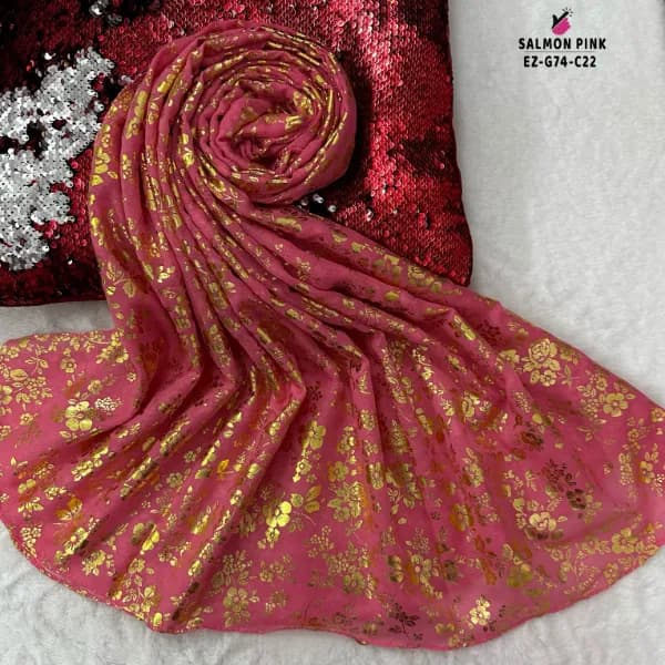 Foil Print Hijab