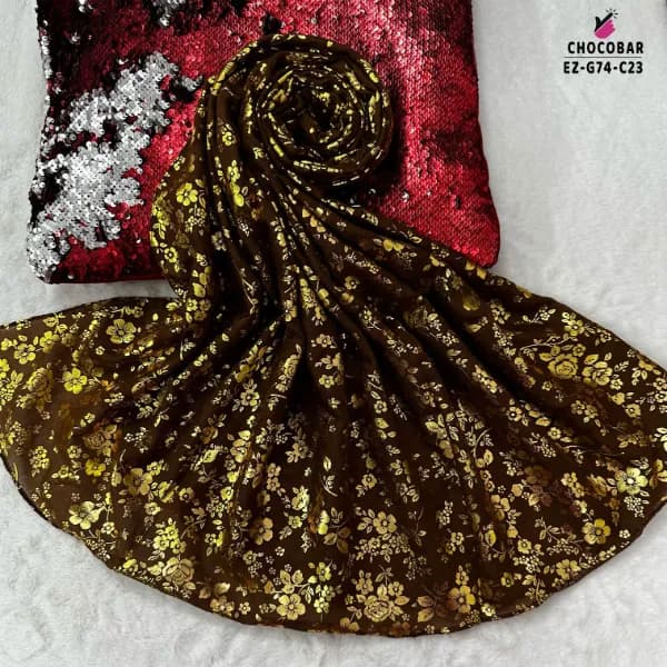 Foil Print Hijab