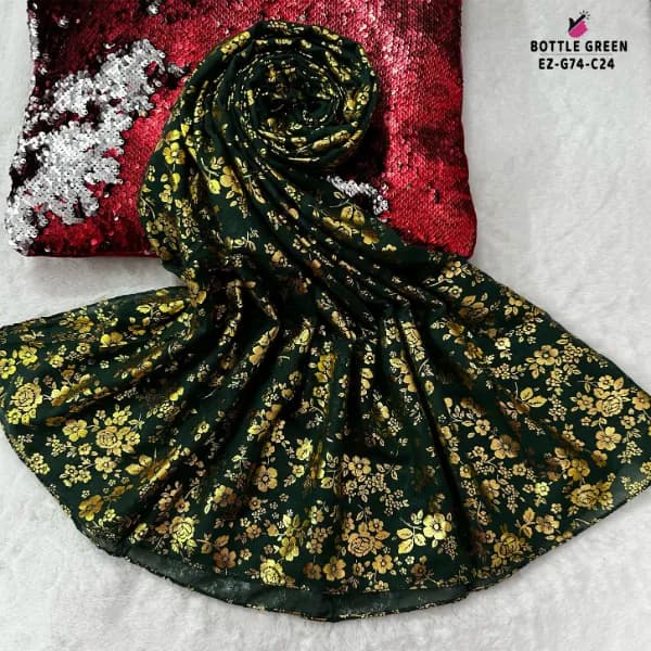 Foil Print Hijab