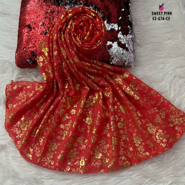 Foil Print Hijab