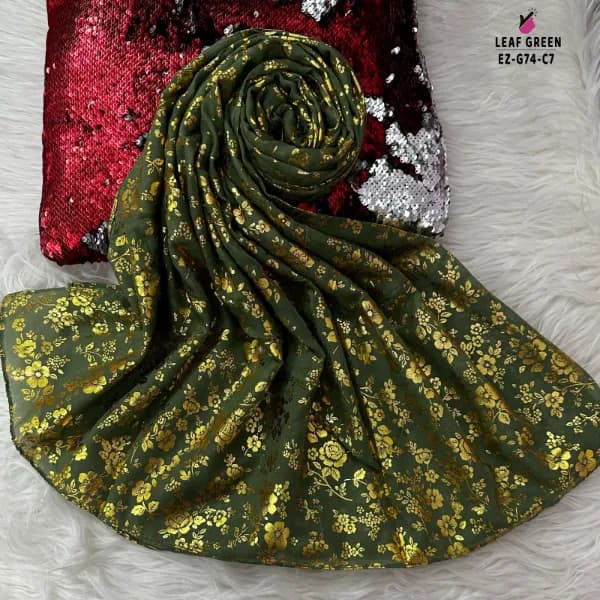 Foil Print Hijab