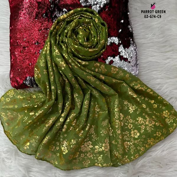 Foil Print Hijab