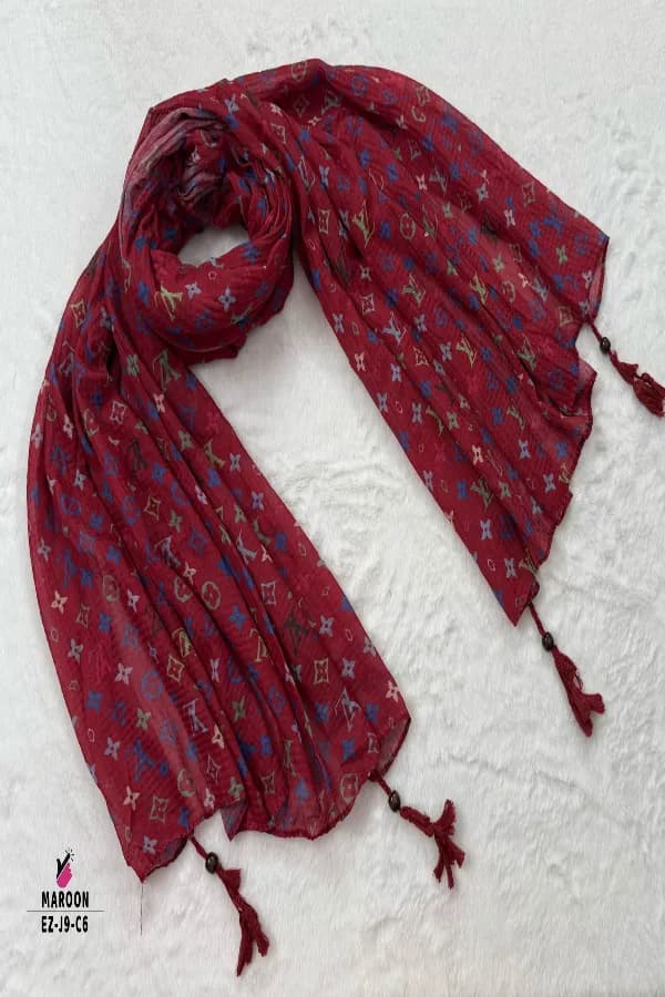 BRAND BEAUTY HIJAB WITH TASSEL WORK🧕🧕