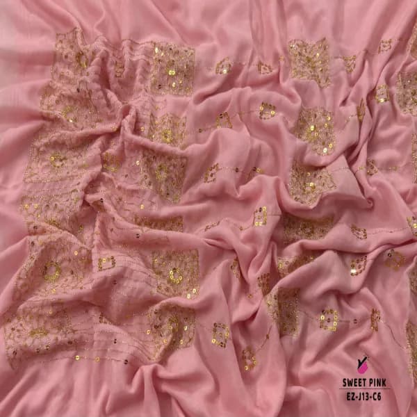 EMBROIDERY SEQUINS WORK HIJAB🧕🧕