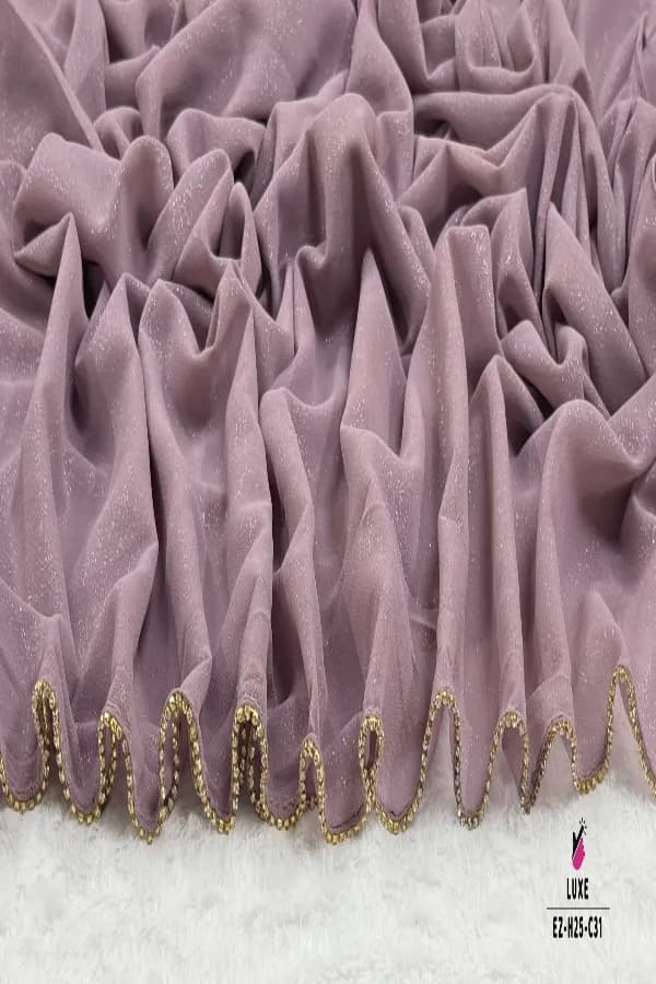 Exclusive Zipper Border Hijab