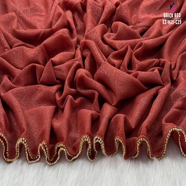 Exclusive Zipper Border Hijab