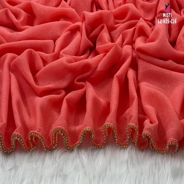 Exclusive Zipper Border Hijab