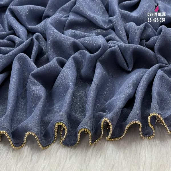 Exclusive Zipper Border Hijab
