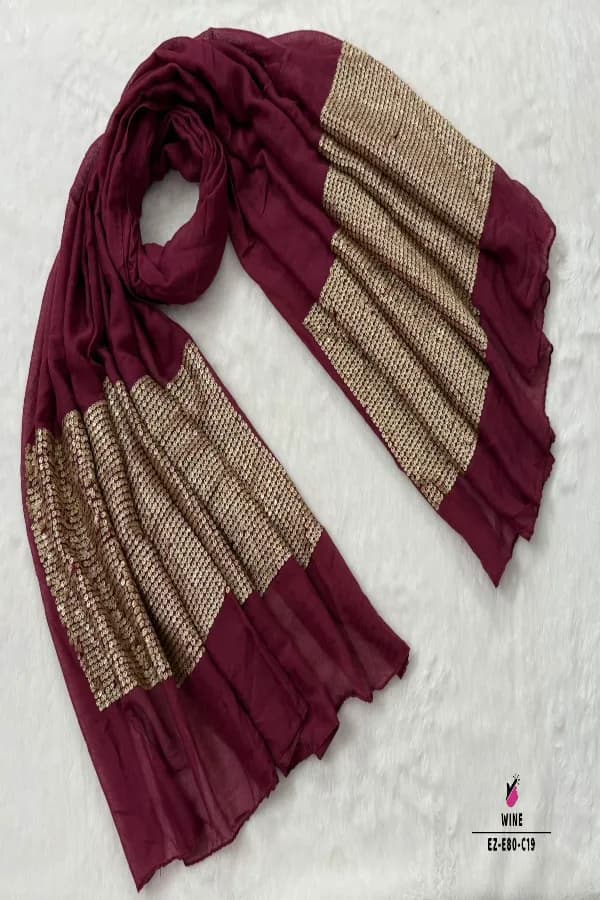 Super Gorgeous 💕💕
Both Side  Sequence Work HIJAB🧕