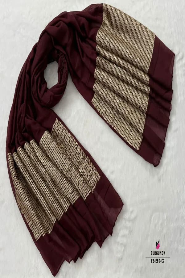 Super Gorgeous 💕💕
Both Side  Sequence Work HIJAB🧕