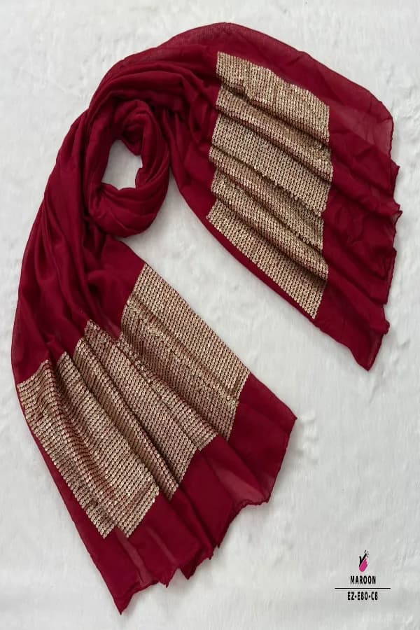 Super Gorgeous 💕💕
Both Side  Sequence Work HIJAB🧕