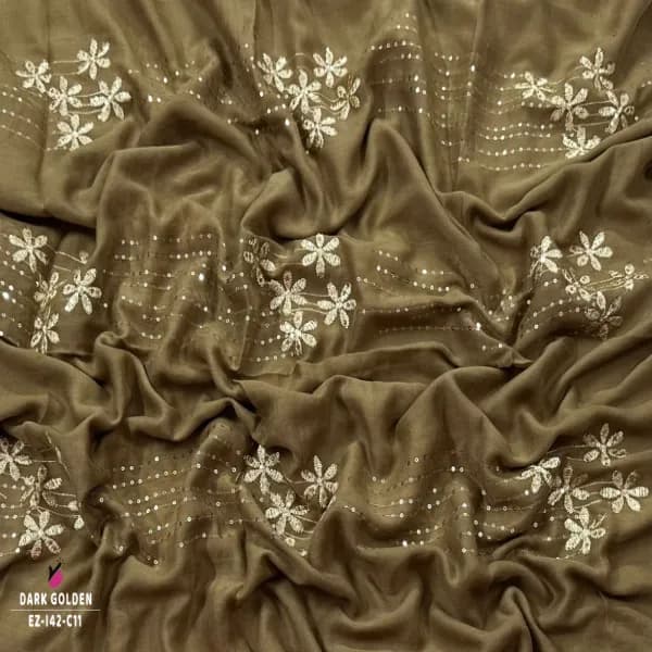 Embroidery Sequins Work HIJAB