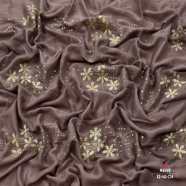 Embroidery Sequins Work HIJAB