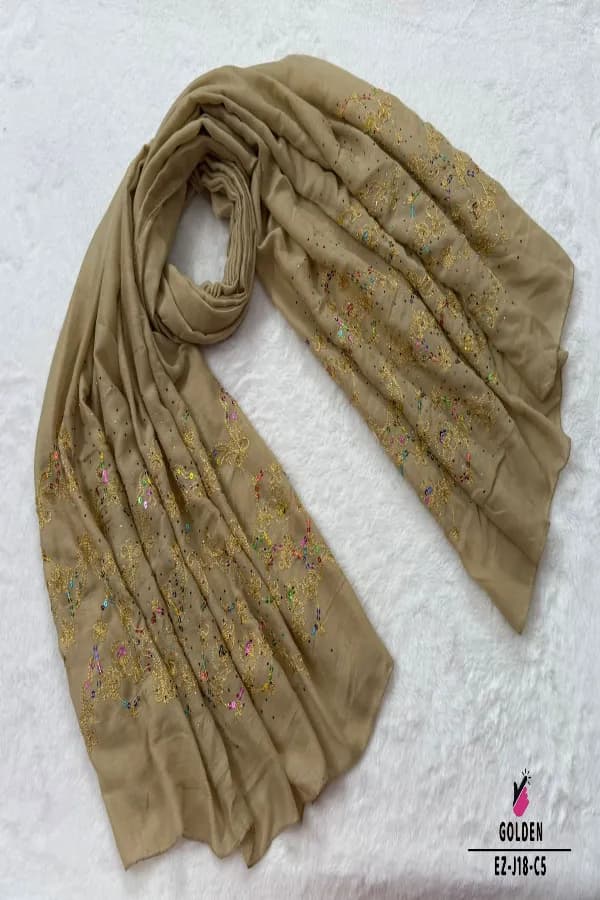 EMBROIDERY HIJAB WITH STONE WORK🧕🧕