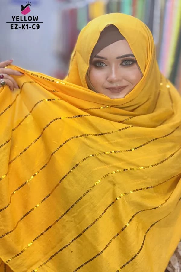 Exclusive Stripe Sequins Work HIJAB 🧕