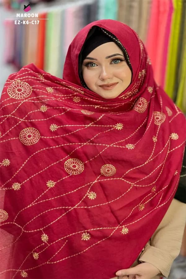 Mandala Embroidery HIJAB