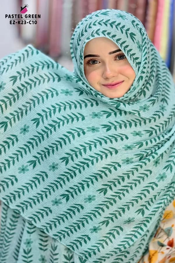 Unique Printed Crepe Hijab
