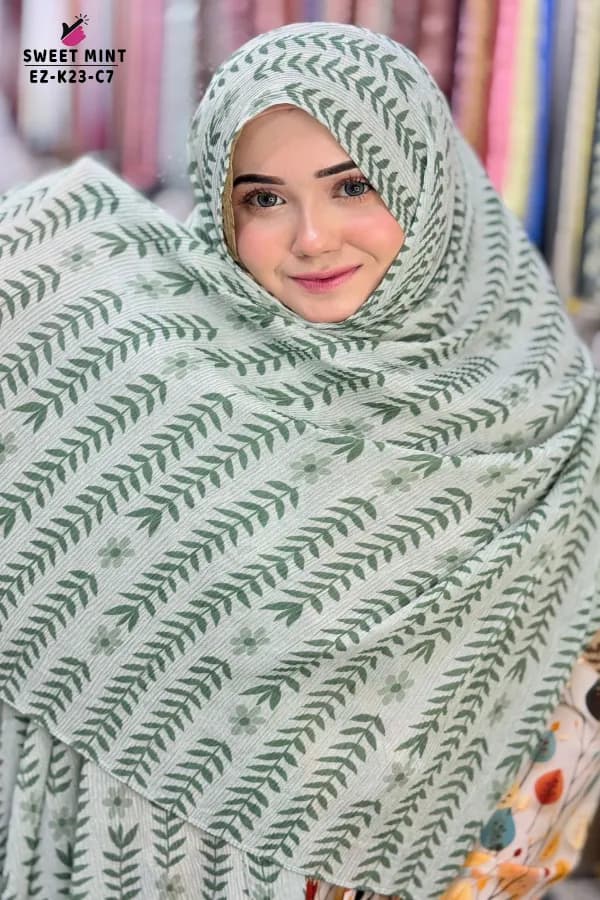 Unique Printed Crepe Hijab