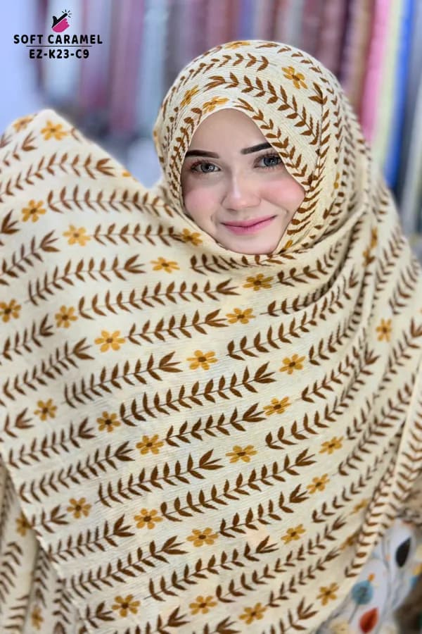 Unique Printed Crepe Hijab