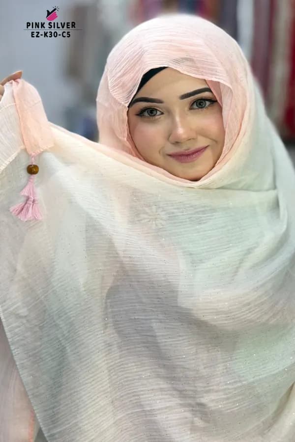 GLITTER TASSEL SHADED HIJAB