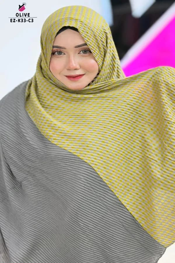 TWINS WAVE HIJAB WITH BAMBO TASSEL🧕🧕