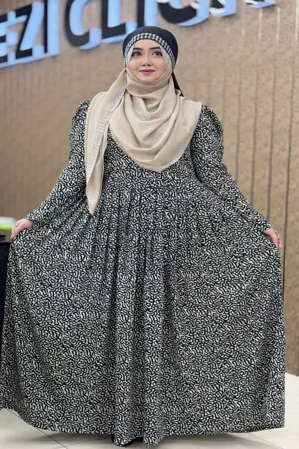 Printed Gown E “ SANJIA”