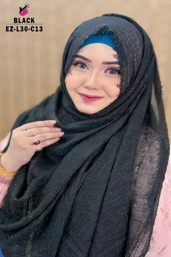 Crinkle Glitter Hijab