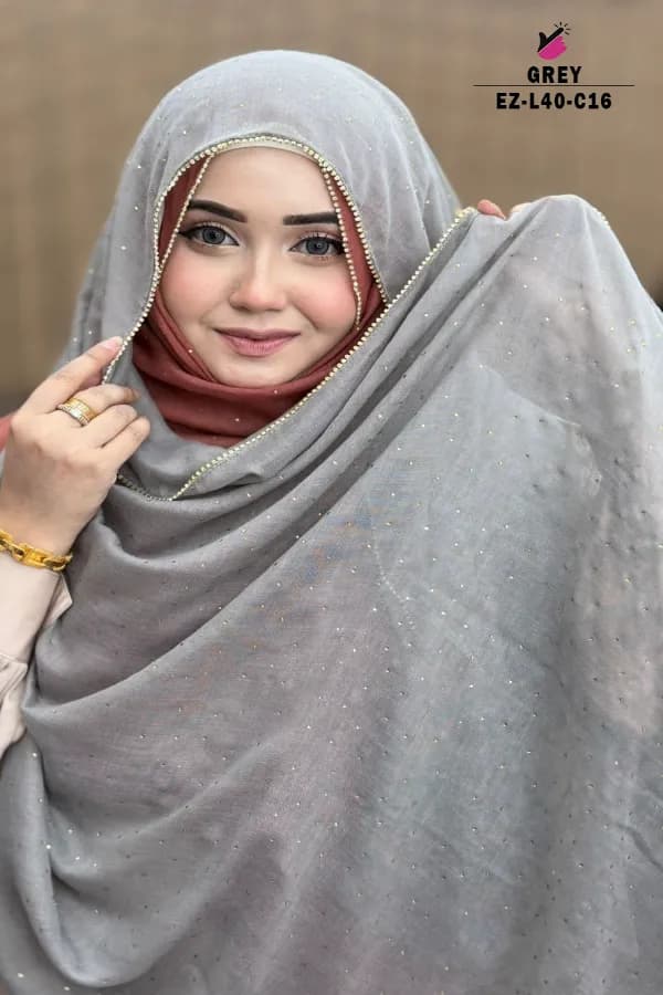 Zipper Stone Hijab