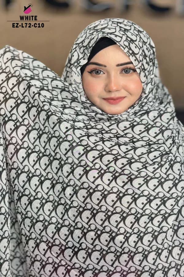 PRINTED WITH TASSEL HIJAB