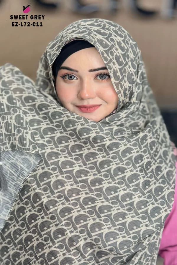 PRINTED WITH TASSEL HIJAB