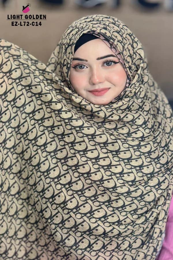 PRINTED WITH TASSEL HIJAB