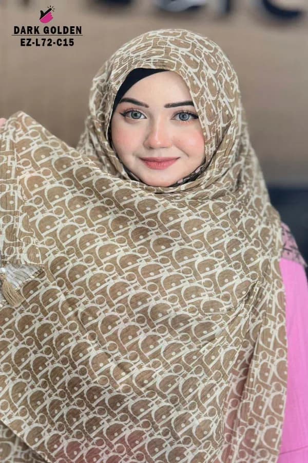 PRINTED WITH TASSEL HIJAB