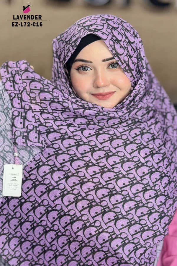 PRINTED WITH TASSEL HIJAB