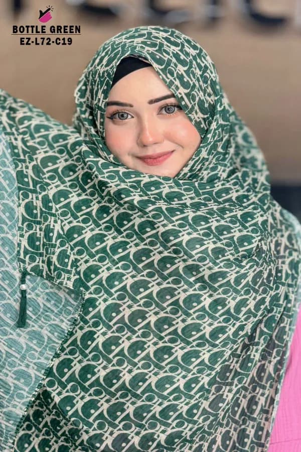 PRINTED WITH TASSEL HIJAB