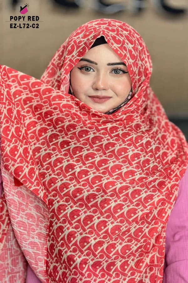 PRINTED WITH TASSEL HIJAB