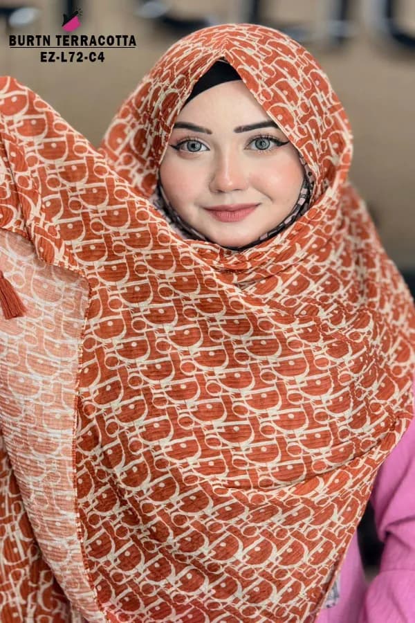 PRINTED WITH TASSEL HIJAB
