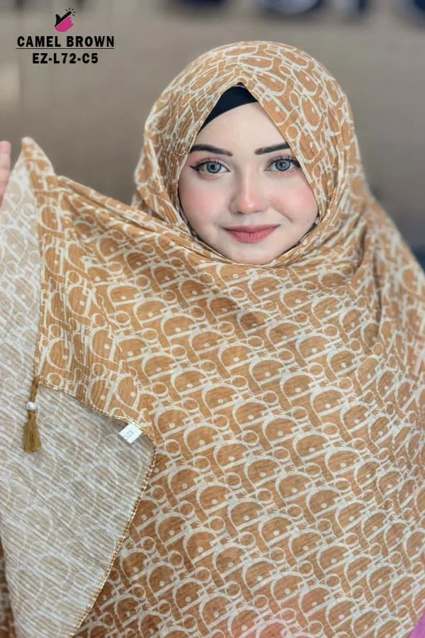 PRINTED WITH TASSEL HIJAB
