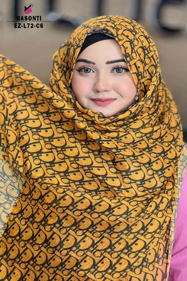 PRINTED WITH TASSEL HIJAB