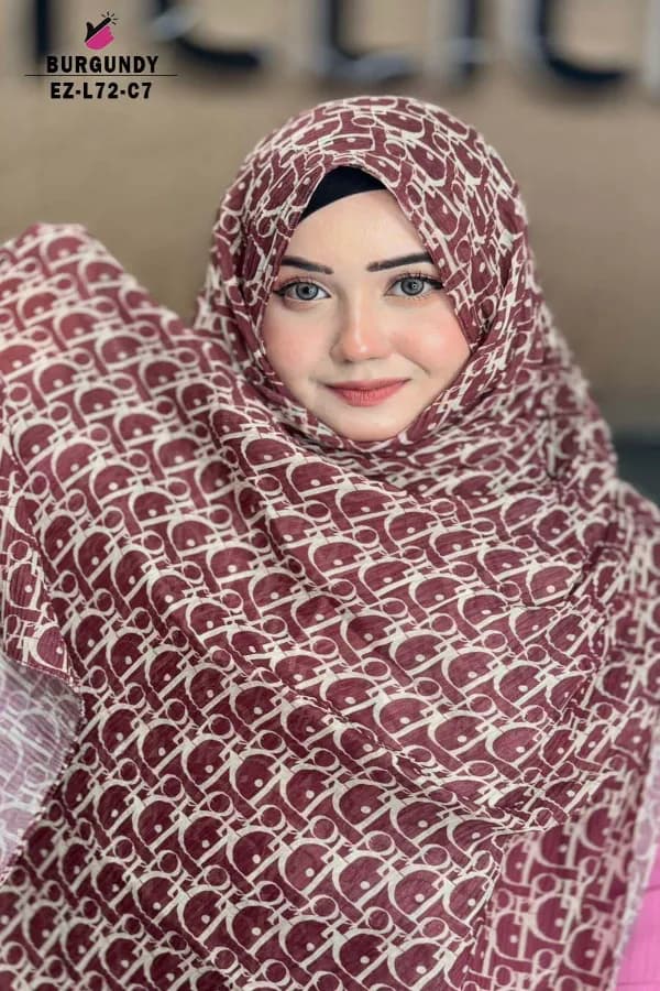 PRINTED WITH TASSEL HIJAB