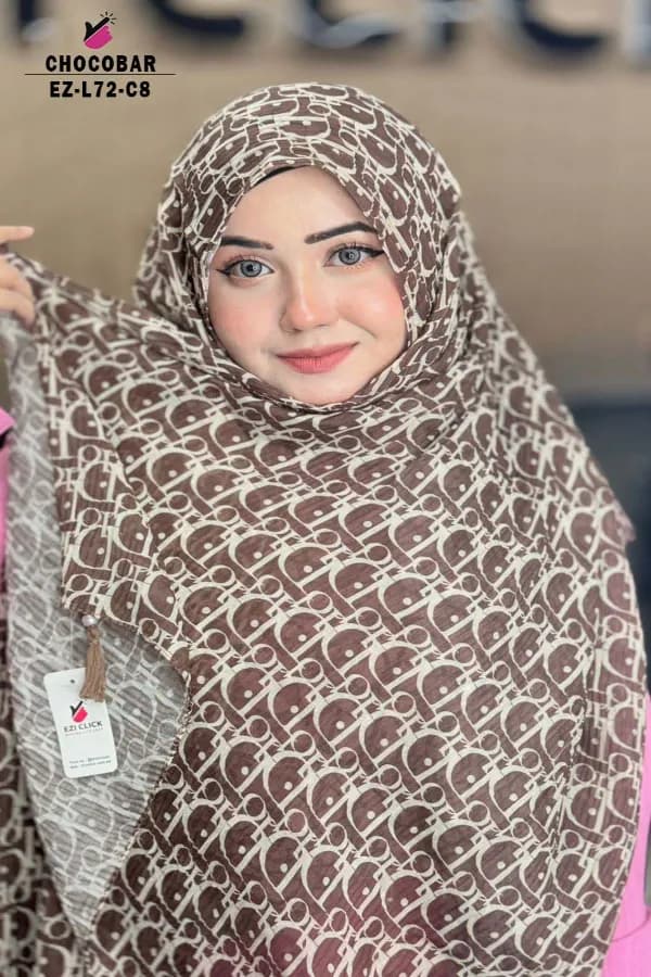 PRINTED WITH TASSEL HIJAB